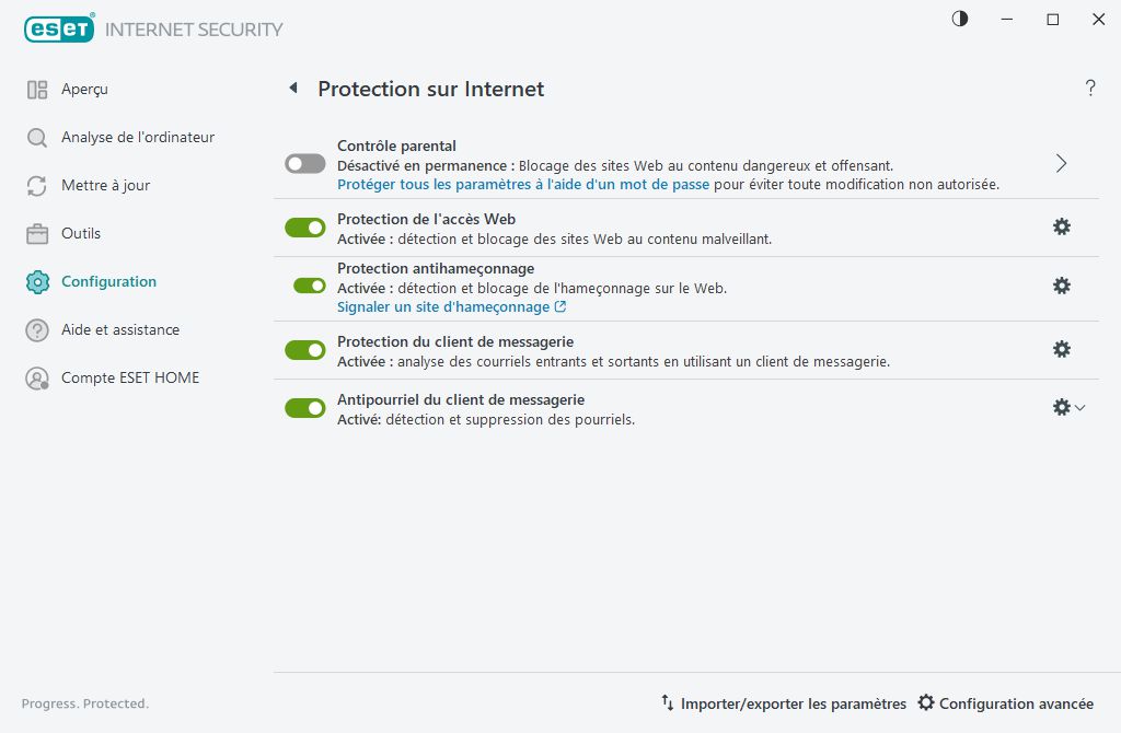 Protection sur Internet Protection sur Internet