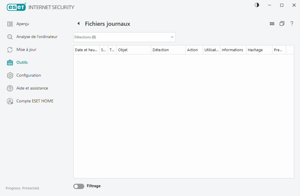 Fichiers journaux Fichiers journaux