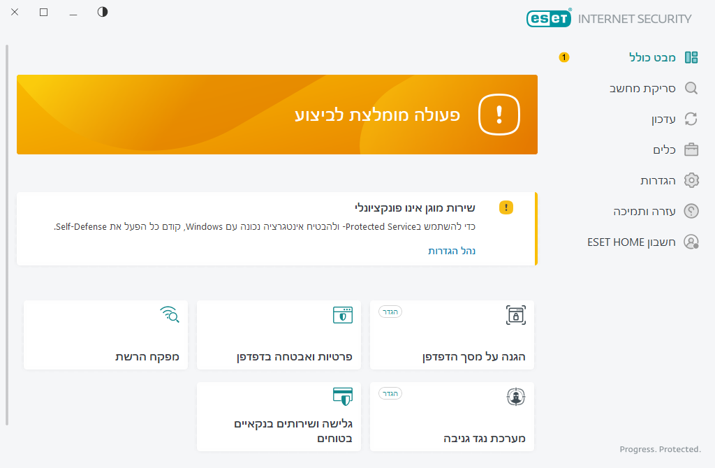 בעיה קריטית שצוינה בעיה קריטית שצוינה