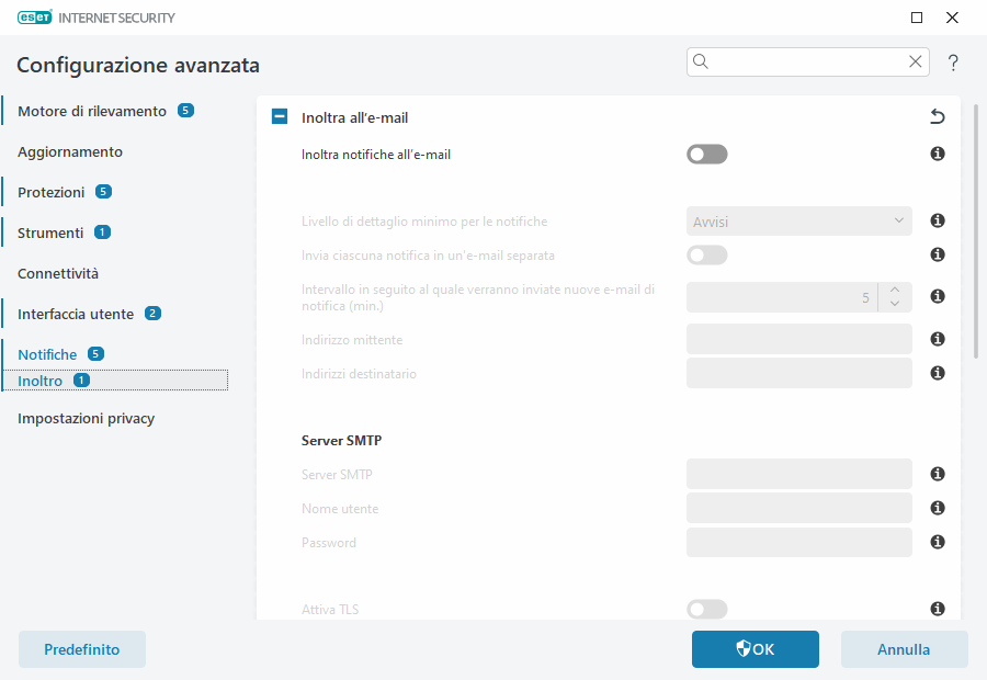 Inoltro delle notifiche