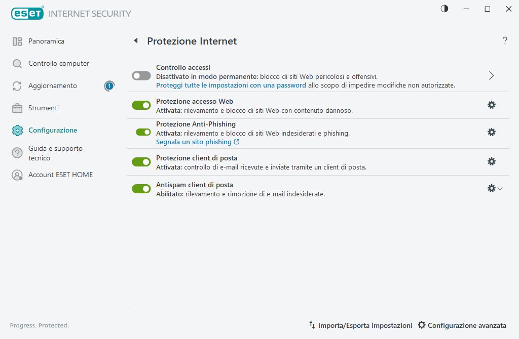 Protezione Internet Protezione Internet