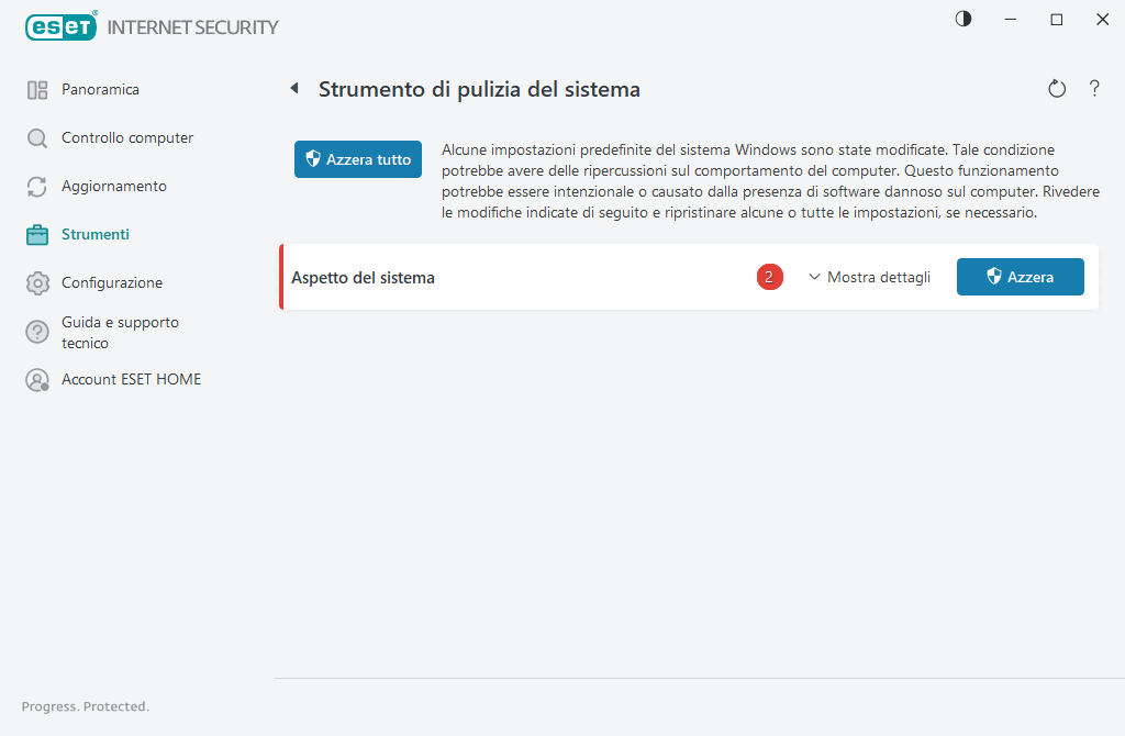 Strumento di pulizia del sistema Strumento di pulizia del sistema