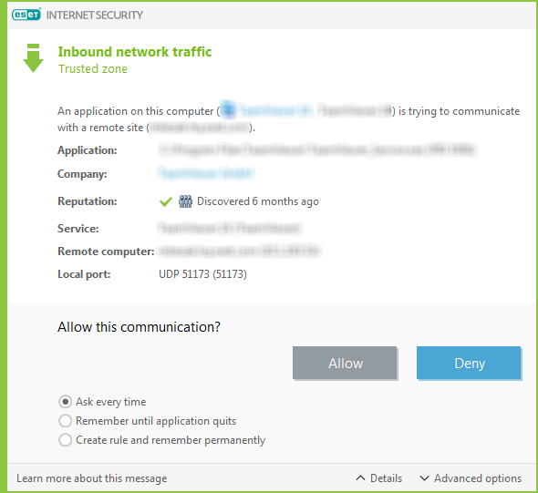 受信ネットワークトラフィック 受信ネットワークトラフィック