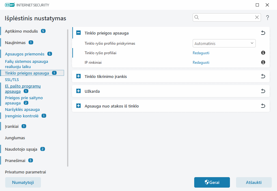 Tinklo prieigos apsauga Tinklo prieigos apsauga