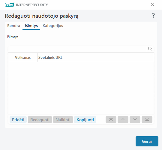 URL adreso ištrynimas