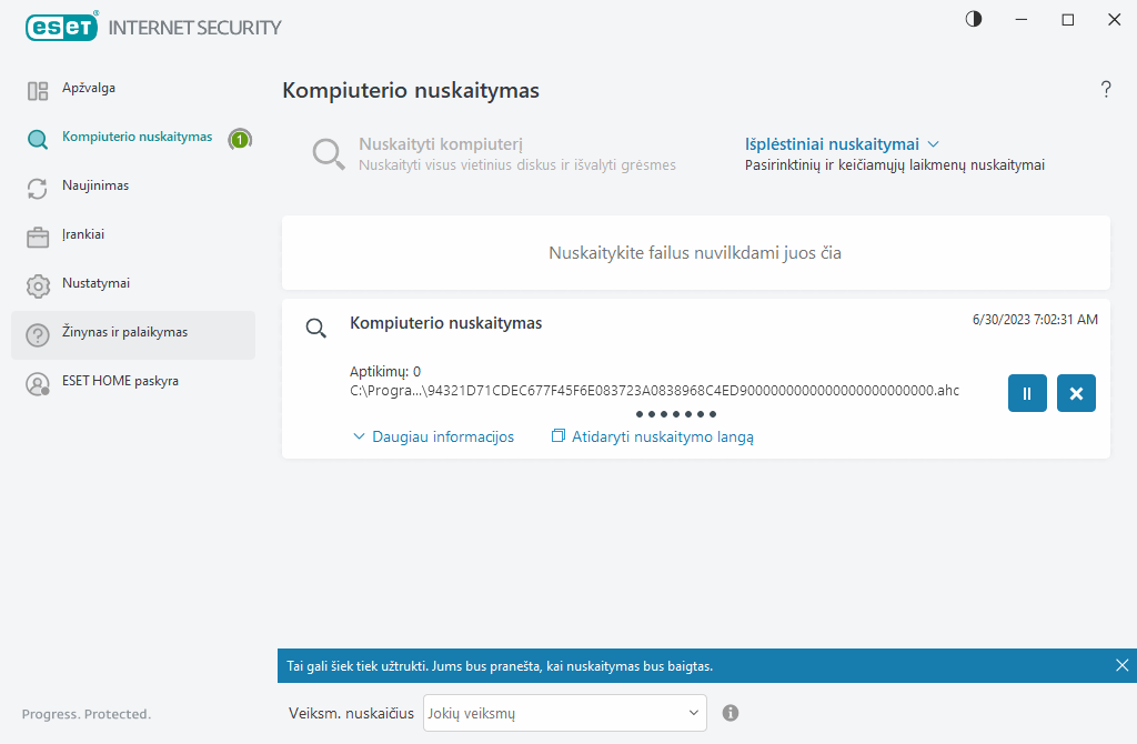 Kompiuterio nuskaitymas Kompiuterio nuskaitymas