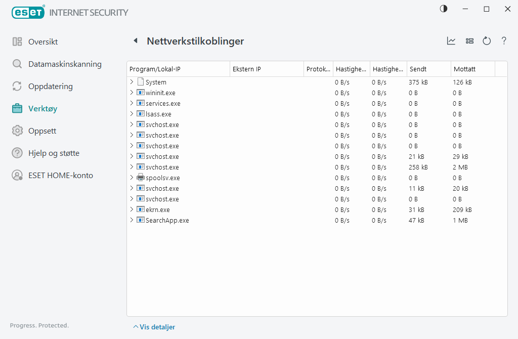 Nettverkstilkoblinger Nettverkstilkoblinger