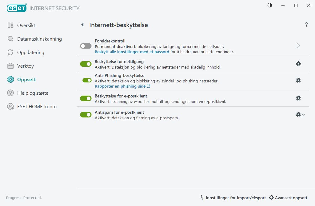 Internett-beskyttelse Internett-beskyttelse