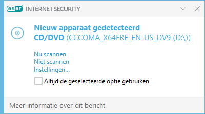 Nieuw apparaat gedetecteerd Nieuw apparaat gedetecteerd