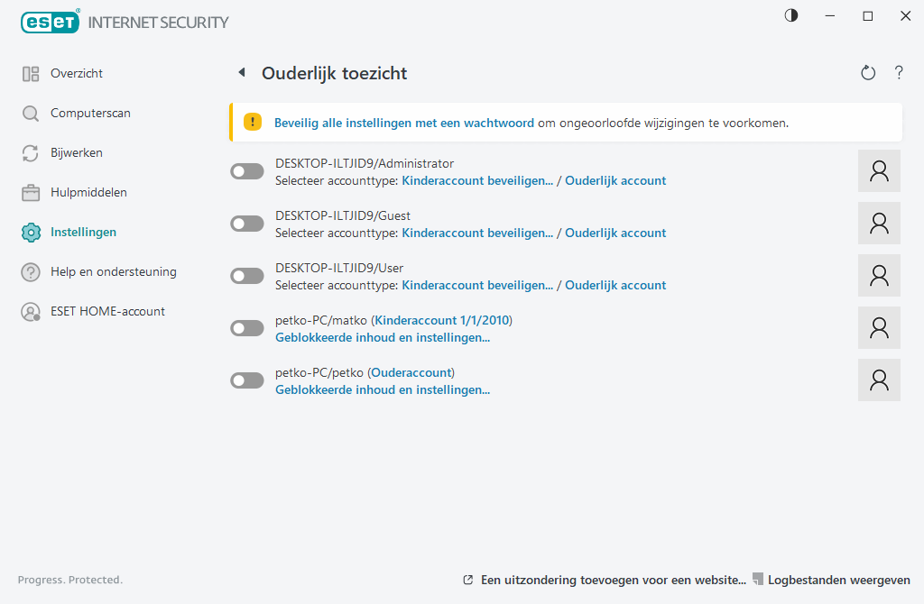 Ouderlijk toezicht Ouderlijk toezicht