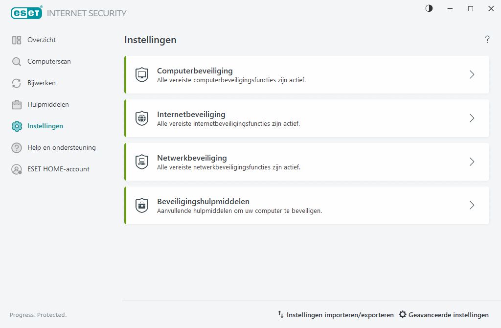 Instellingen Instellingen