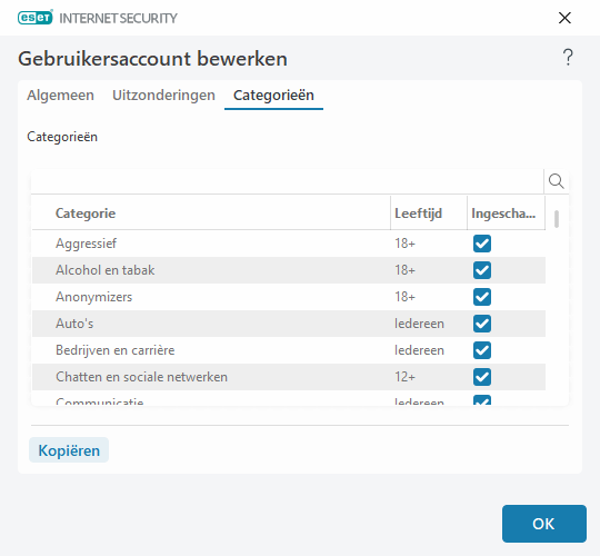 Gebruikersaccount bewerken Gebruikersaccount bewerken