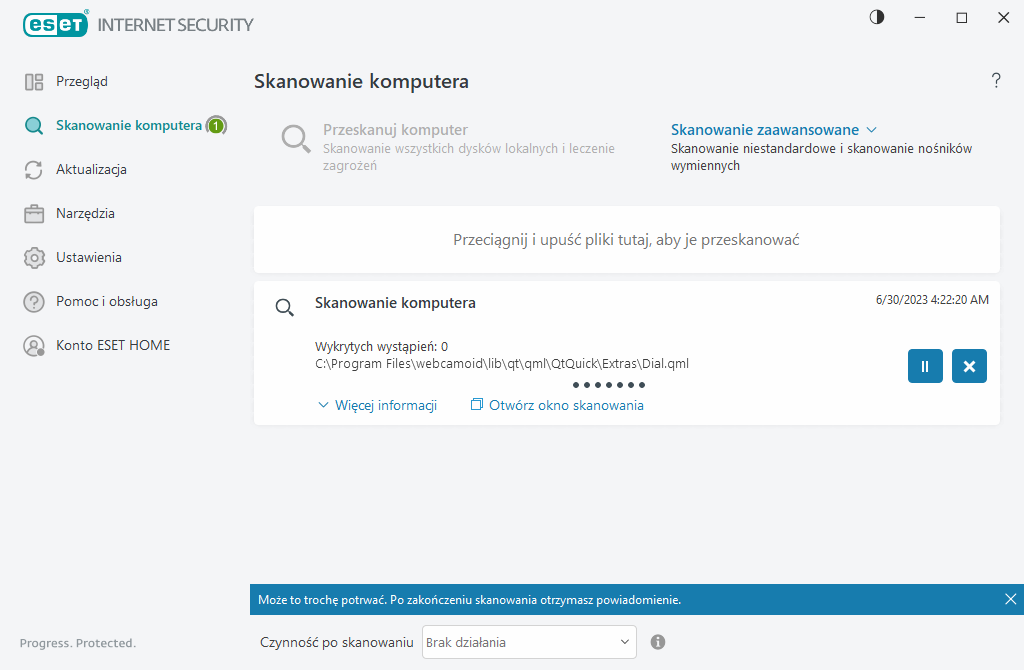 Skanowanie komputera Skanowanie komputera
