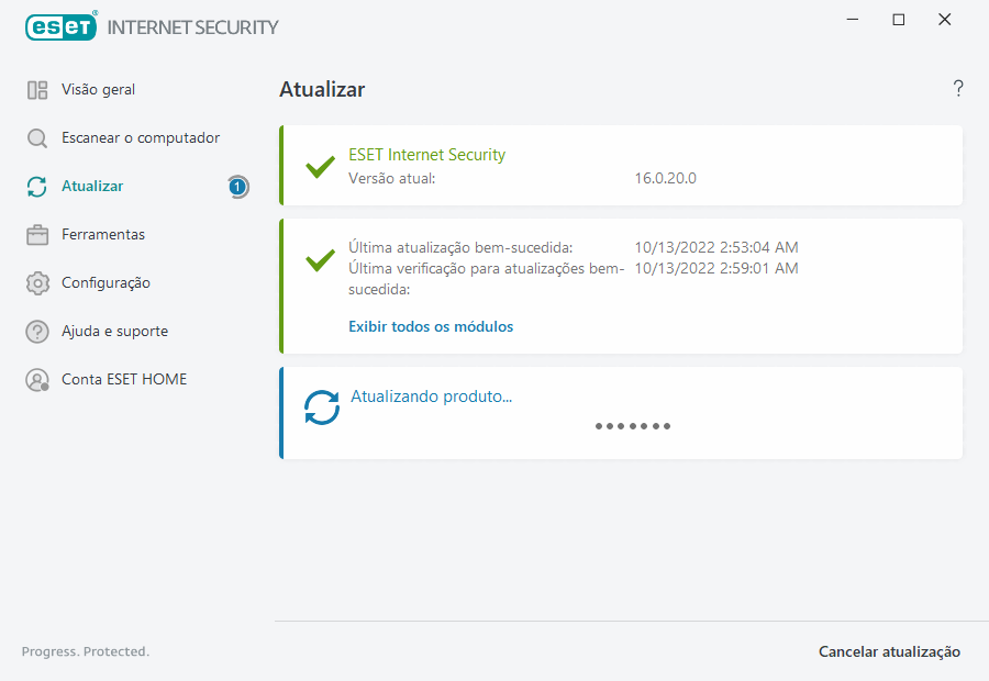 Processo de atualização
