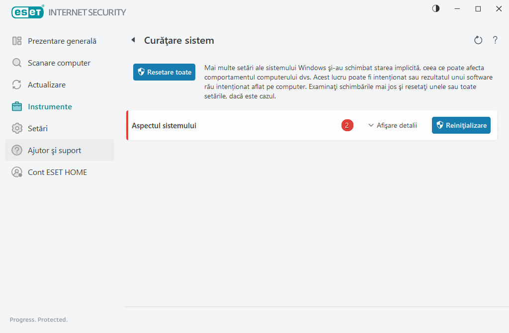Curățare sistem Curățare sistem