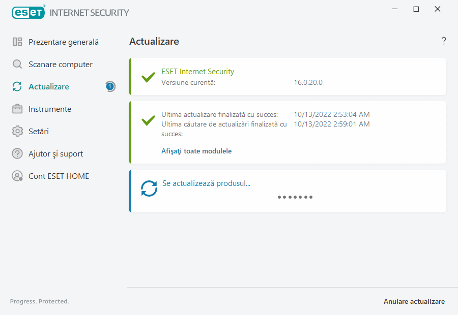Proces de actualizare