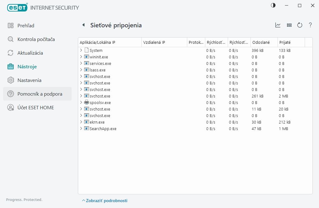 Sieťové pripojenia