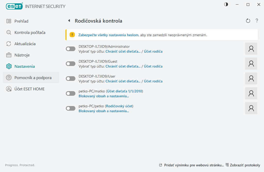 Rodičovská kontrola
