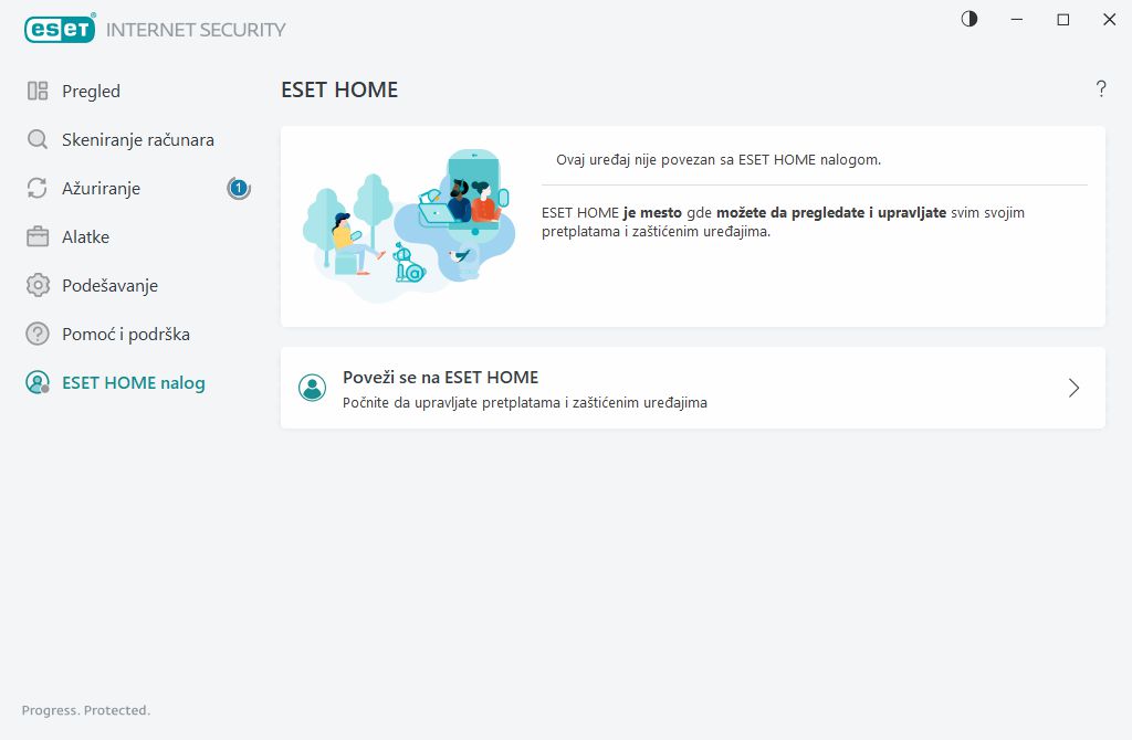Prijavljivanje na ESET HOME Prijavljivanje na ESET HOME