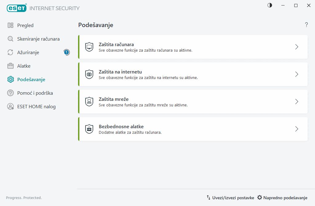Podešavanje Podešavanje