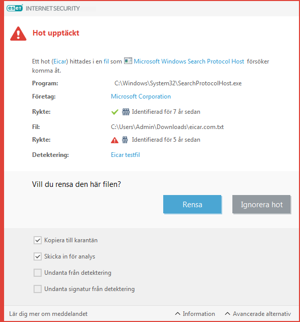 Hot upptäckt Hot upptäckt