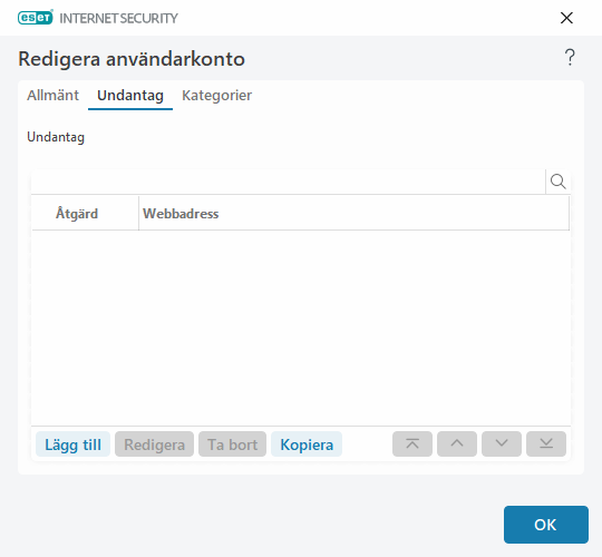 Ta bort en URL-adress