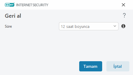 Geri alma zaman aralığı Geri alma zaman aralığı
