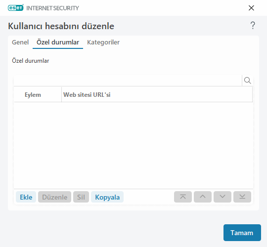 Kullanıcı hesabını düzenle Kullanıcı hesabını düzenle