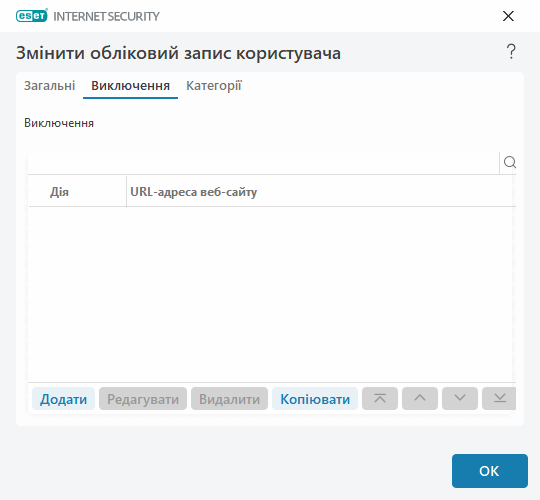 Видалити URL-адресу Видалити URL-адресу