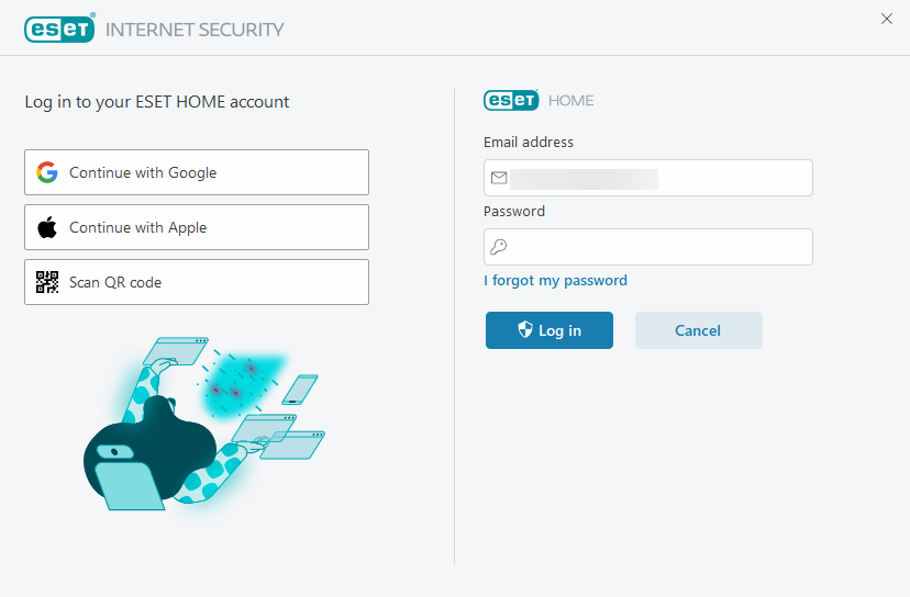 Log in to ESET HOME Log in to ESET HOME