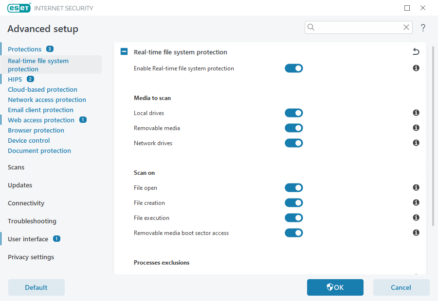 Real-time file system protection