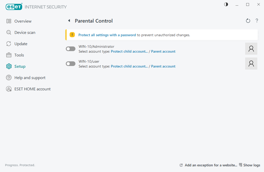 Parental control