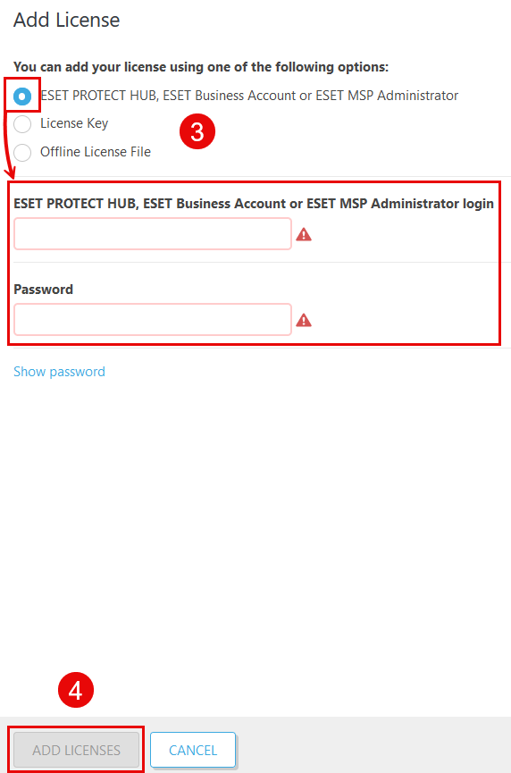 Synchronize EBA with ESET PROTECT On-Prem, ESET LiveGuard Advanced