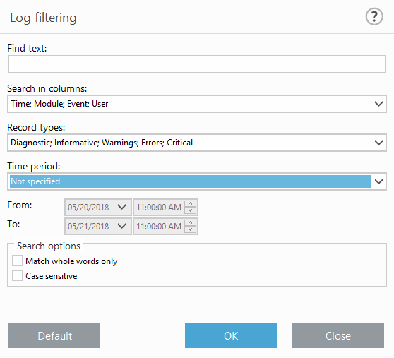 log_filtering