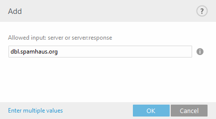 Servidores DNSBL adicionales