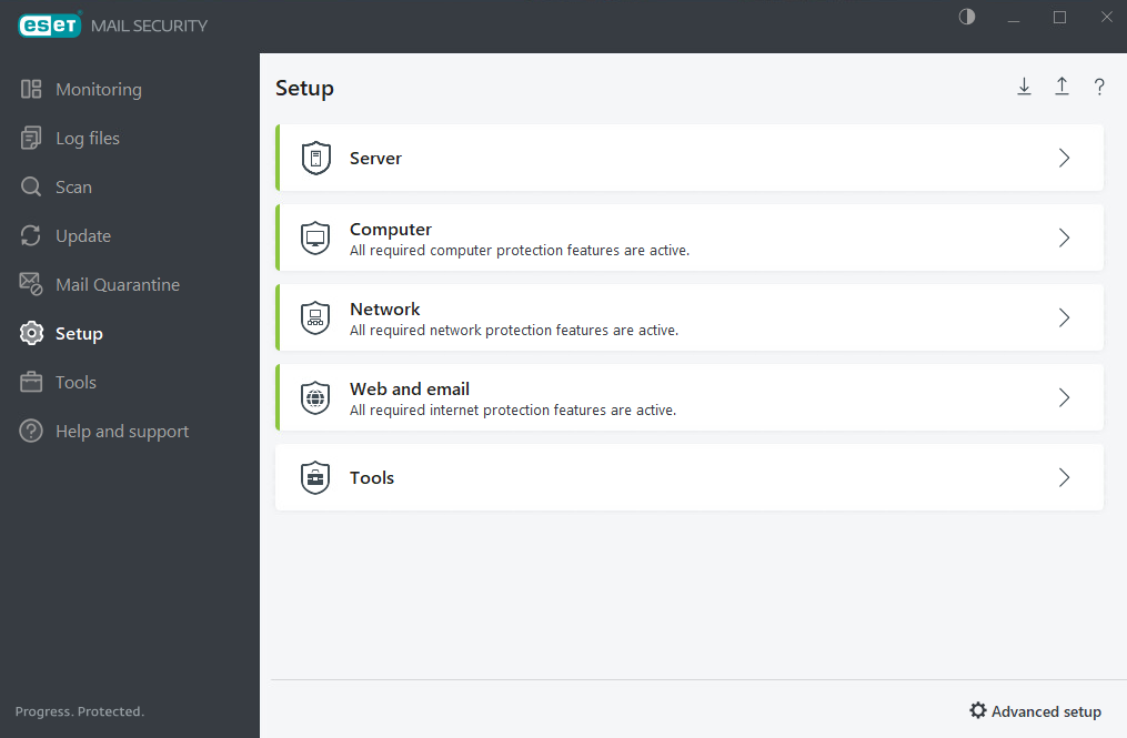 ESET Mail Security Setup ESET Mail Security Setup