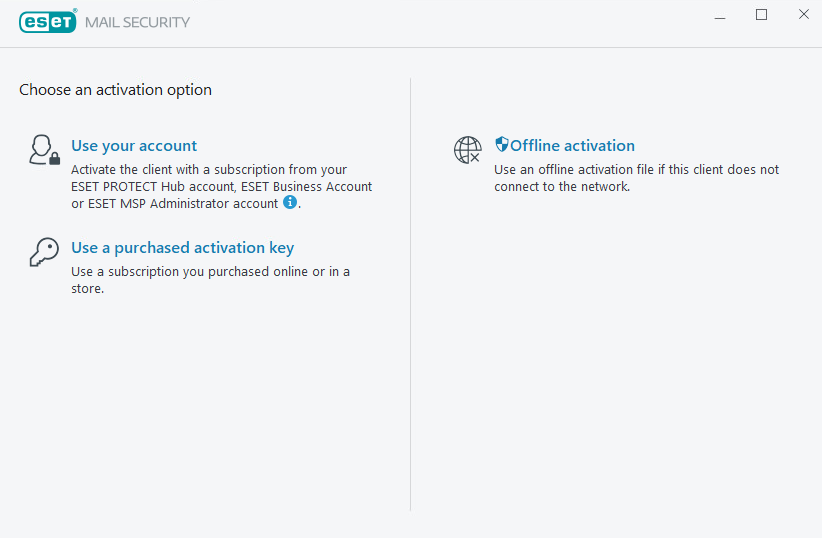 Attiva ESET Mail Security Attiva ESET Mail Security