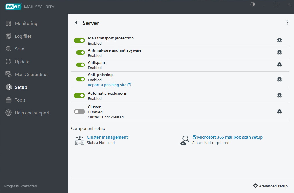 ESET Mail Security 服务器 ESET Mail Security 服务器