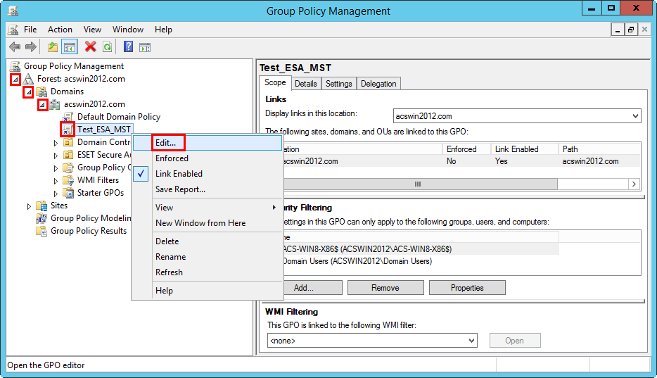 Group policy script edit steps