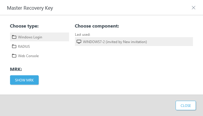 Master recovery key overview Master recovery key overview