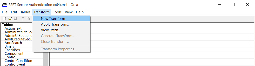 Vytvorenie transformačného súboru .mst