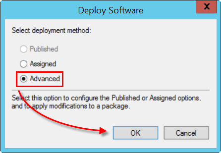 Výber pokročilej metódy nasadenia