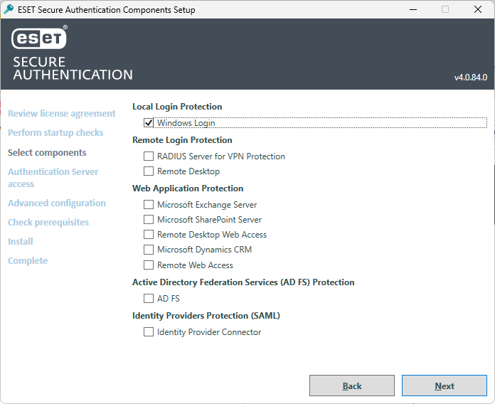 installer_windows_login-component-selected_ESAC