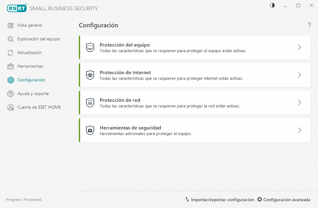 Configuración