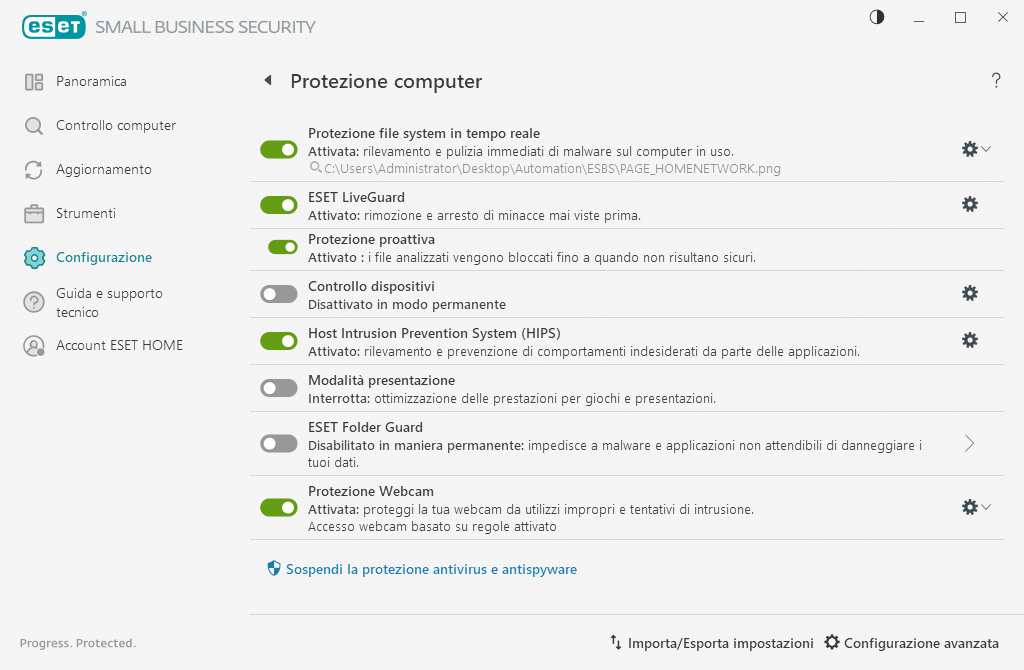 Protezione computer Protezione computer