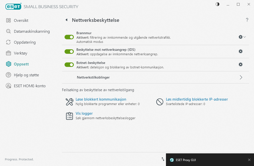 Nettverksbeskyttelse Nettverksbeskyttelse