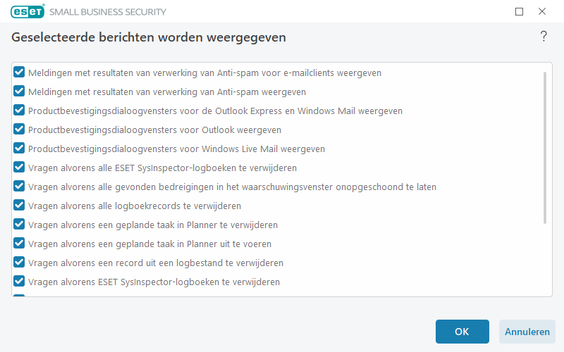Bevestigingsberichten