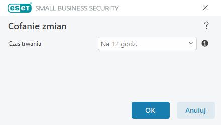 Interwał czasu wycofywania