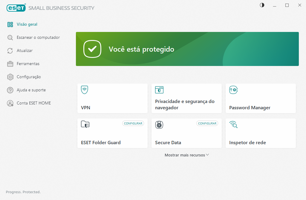 Status da proteção