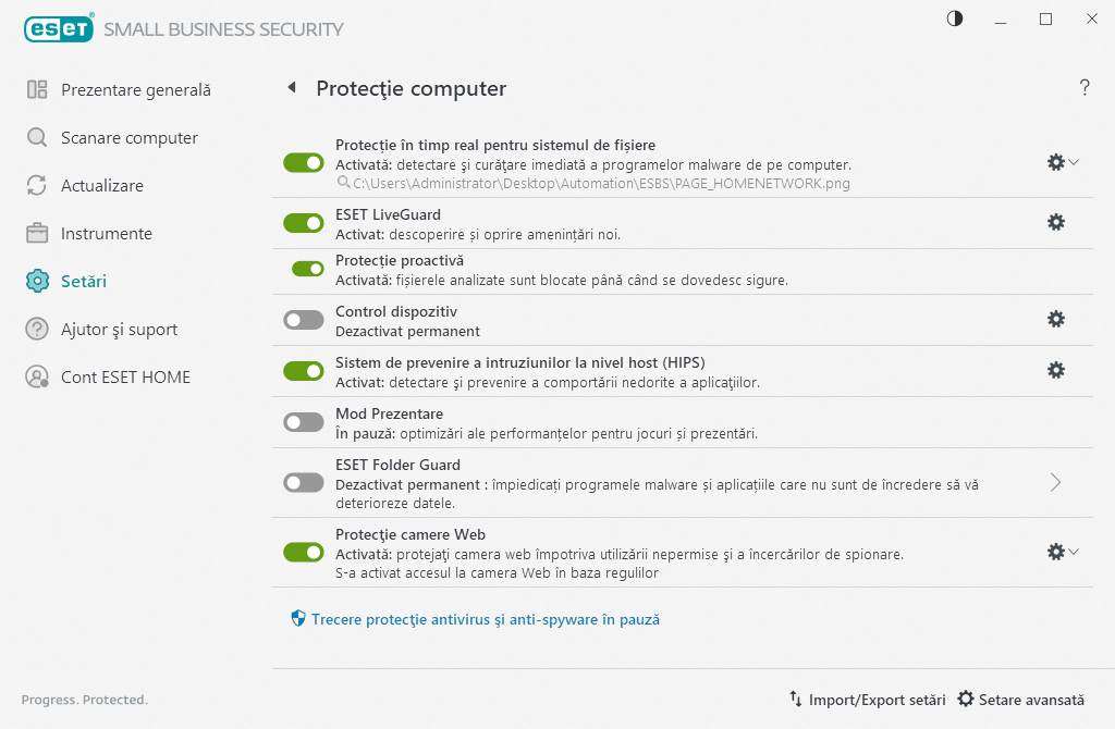 Protecție computer